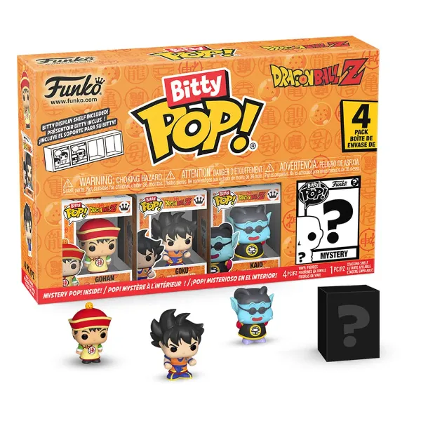 Dragon Ball Bitty POP! Vinyl Figure 4-Pack Series 1 - 2.5 cm (3 + 1 figura chase aleatória)